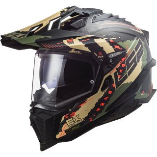 Casque LS2 MX701 Explorer Carbon Frontier Bleu