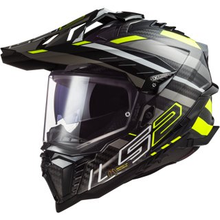 Casque LS2 MX701 Explorer Carbon Frontier Bleu