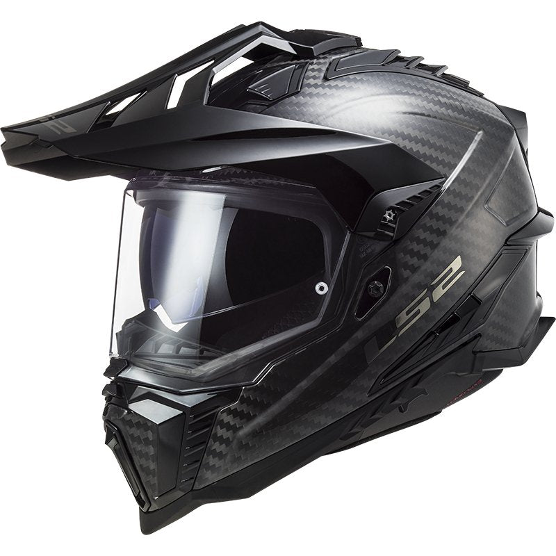 Casque LS2 MX701 Explorer Carbon Solid Noir