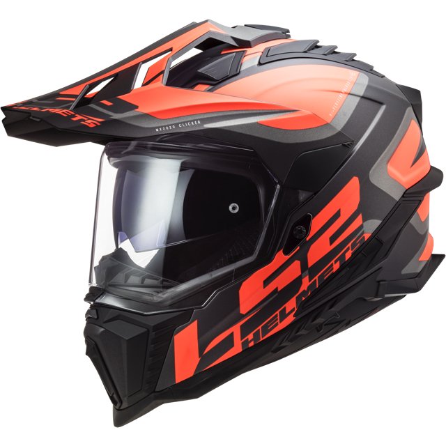 Casque LS2 MX701 Explorer Spire Rouge et Noir