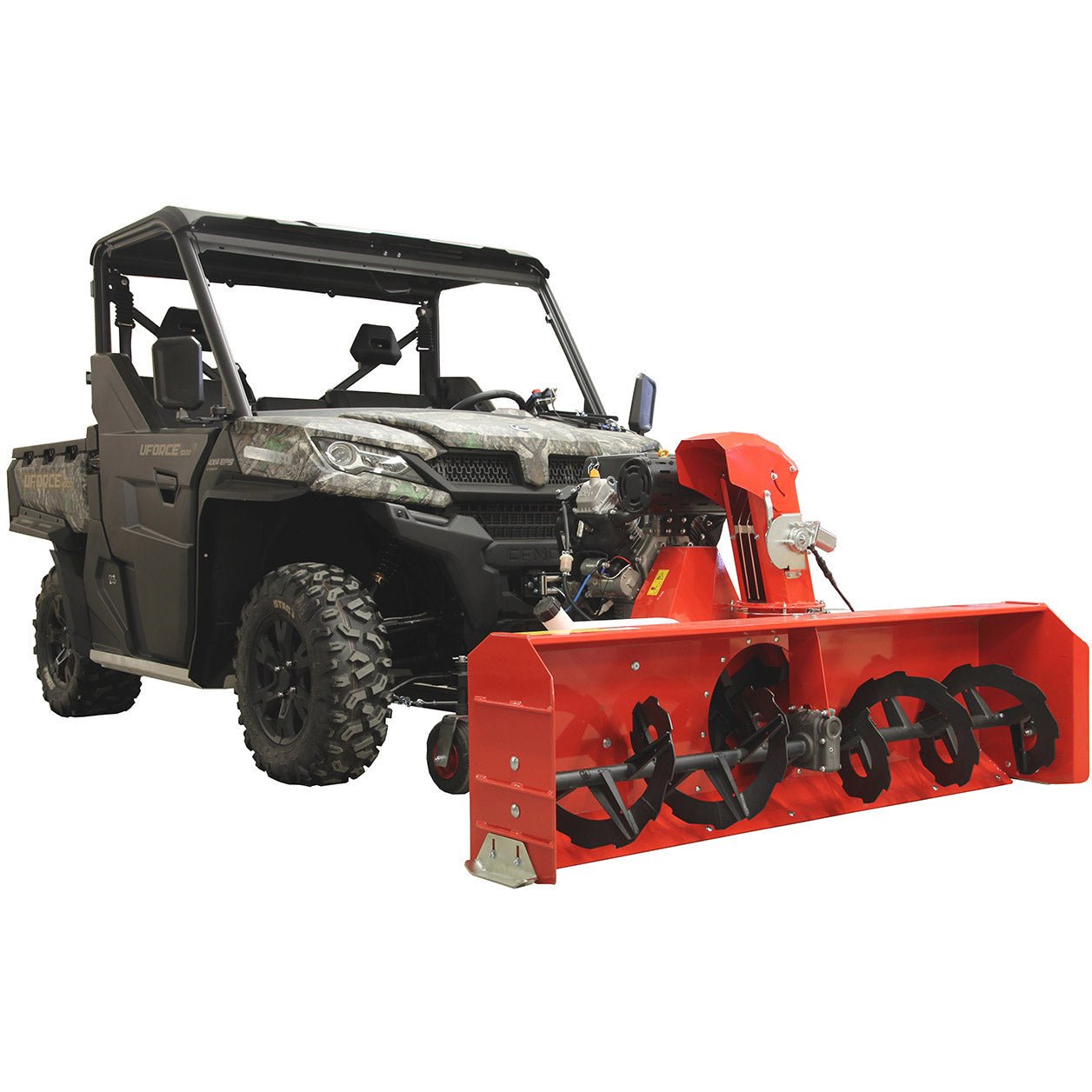 Soufleur de neige 1800 mm / 71 dans: Démarrer électrique: 24hp Loncin V2: Bluant de neige UTV